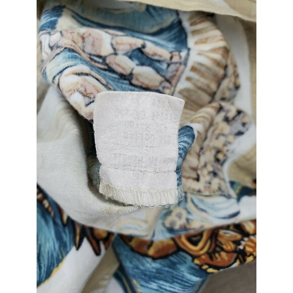 Rare Vintage Kalaheo XL Hawaiian Shirt – Tan Tiki Statue Graphic Short Sleeve - Picture 9 of 12